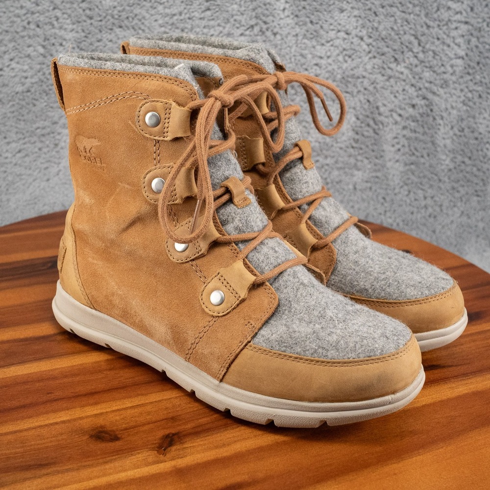 Sorel Women's Explorer Joan Size 10 Tawny Buff